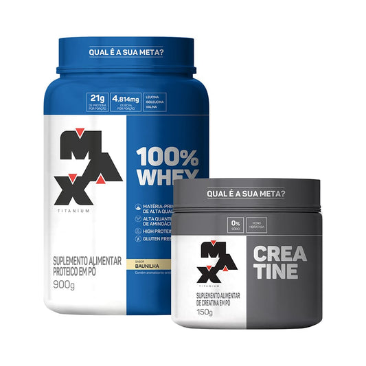 Kit Max Titanium (Whey + Creatina)