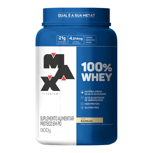 100% Whey Protein 900g - Max Titanium