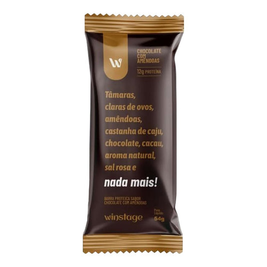 Barra de Proteína 54g Chocolate e Amêndoas - Winstage