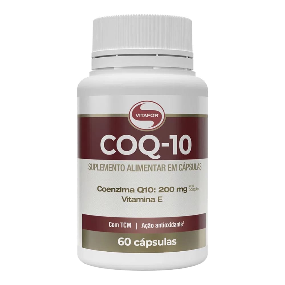 Coenzima Q10 - 60 Cápsulas (200mg por porção) - Vitafor