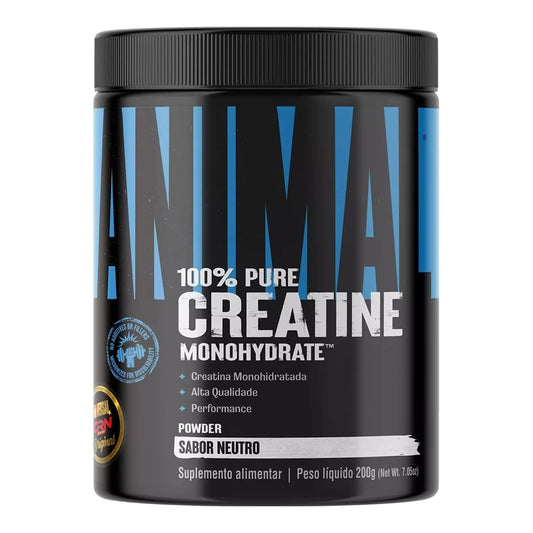 Creatina 100% Pure Creatine Monohidratada Animal 200g - Universal Nutrition