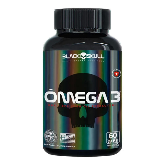 Ômega 3 (EPA + DHA) com 60 Cápsulas - Black Skull