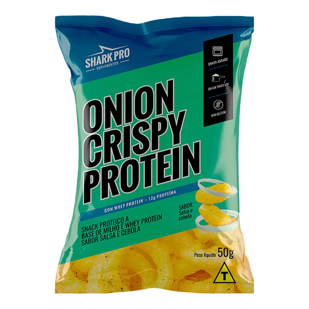 Onion Crisp Salgadinho Proteico 50g - Shark Pro