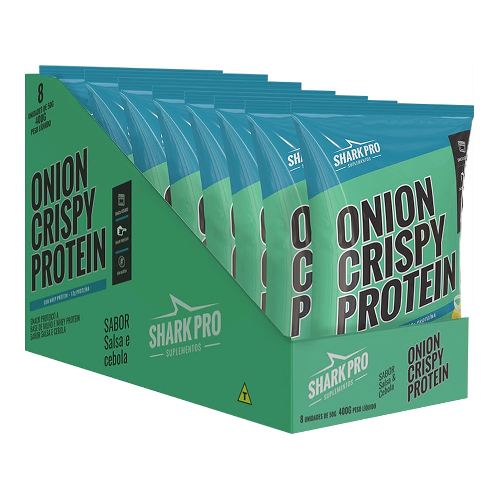 Onion Crisp Salgadinho Proteico 50g - Shark Pro