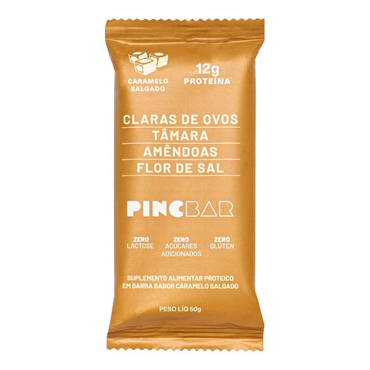 Barra de Proteína Natural 50g Caramelo Salgado - Pincbar