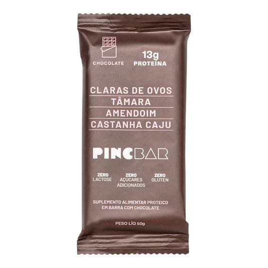 Barra de Proteína Natural 50g Chocolate - Pincbar