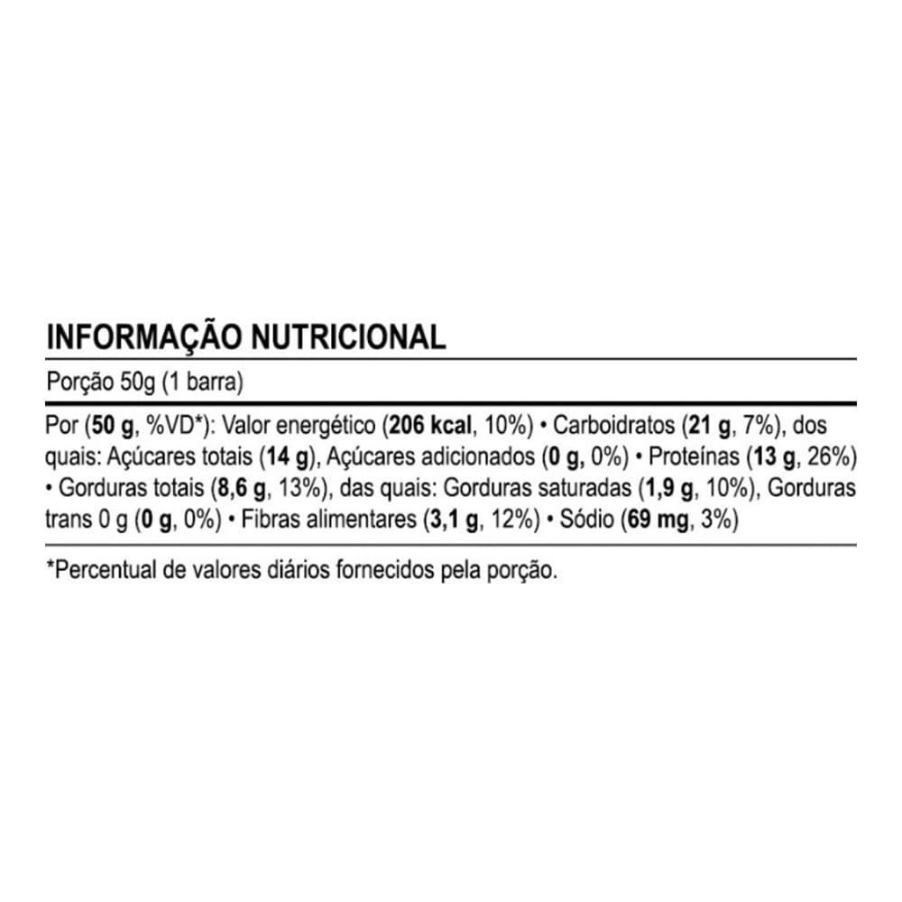 Barra de Proteína Natural 50g Chocolate - Pincbar