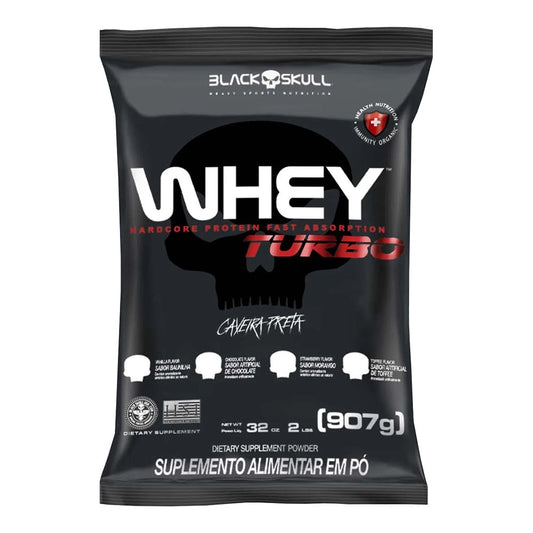 Refil Whey Turbo 907g - Black Skull